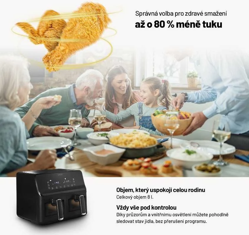 Lauben DualZone® oro gruzdintuvė 8000BC