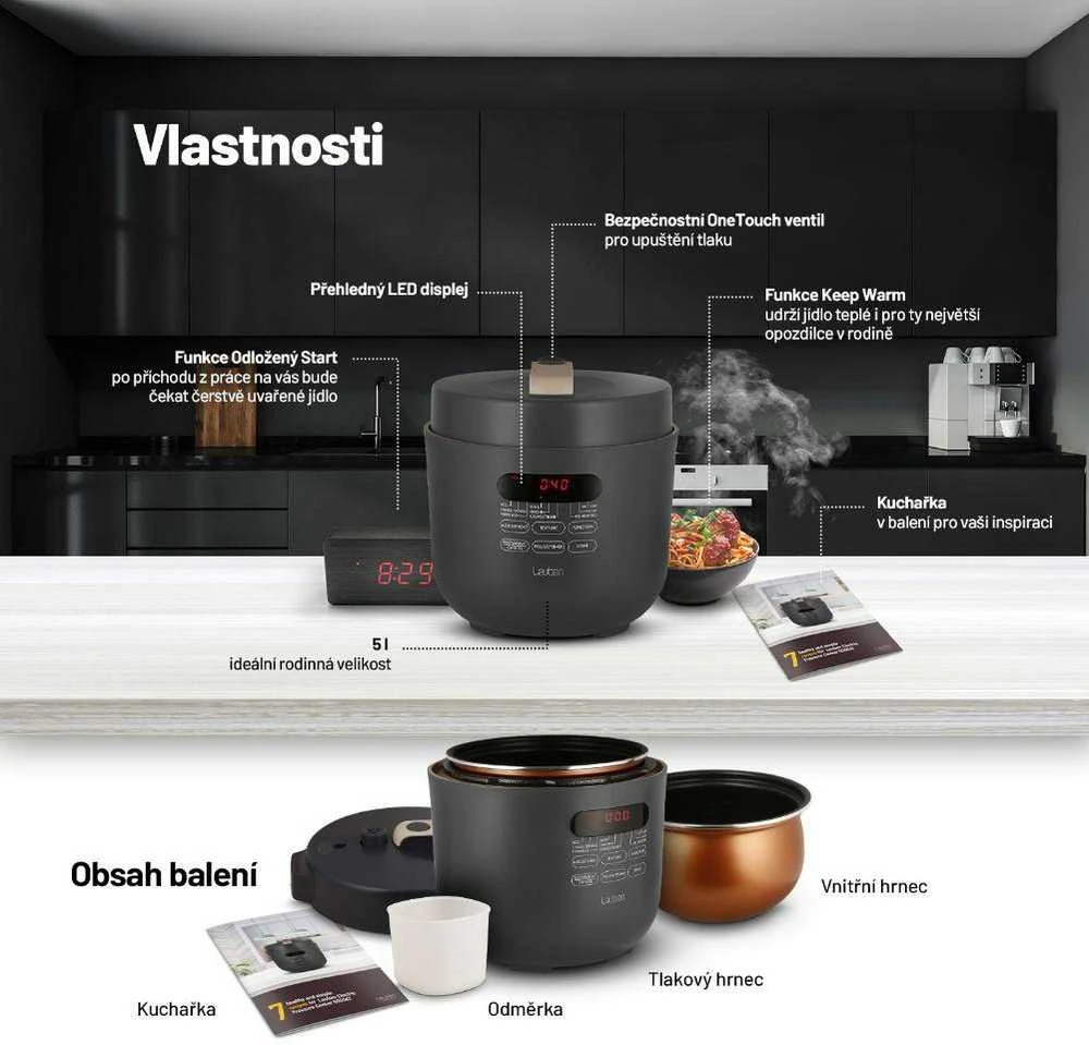 Lauben elektrinė slėginė viryklė 5000AT