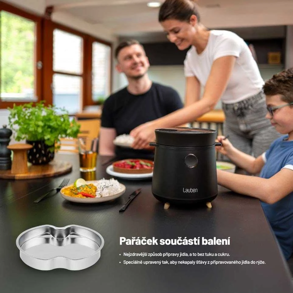 Lauben ryžių viryklė 1 500BW daugiafunkcinė