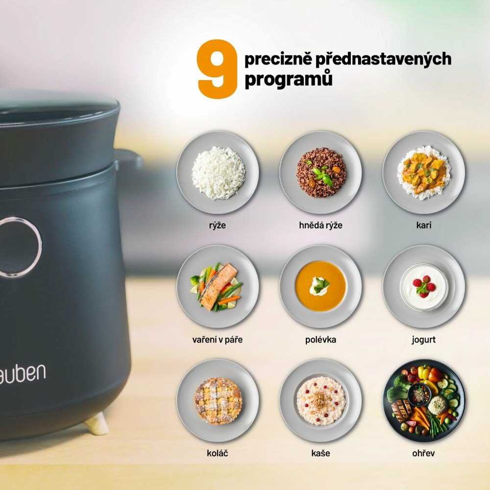 Lauben ryžių viryklė 1 500BW daugiafunkcinė