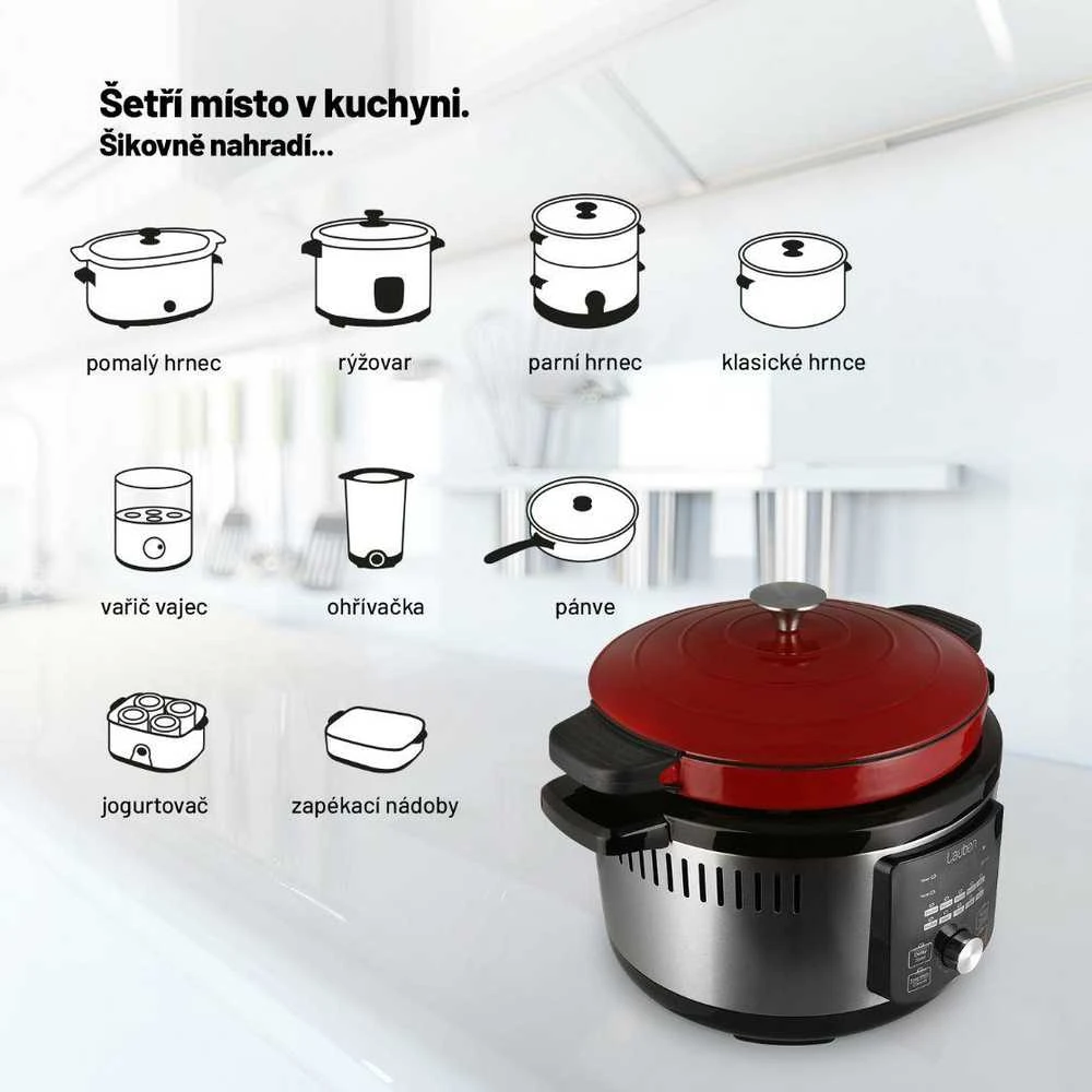 Daugiafunkcinis puodas Lauben Lauben OvenSafe®️ Daugiafunkcinis puodas 6000RS