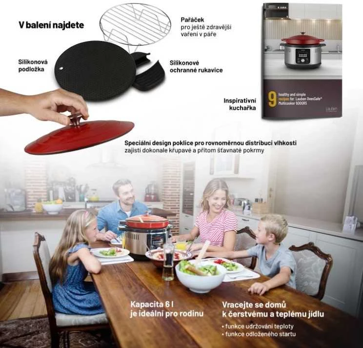 Daugiafunkcinis puodas Lauben Lauben OvenSafe®️ Daugiafunkcinis puodas 6000RS