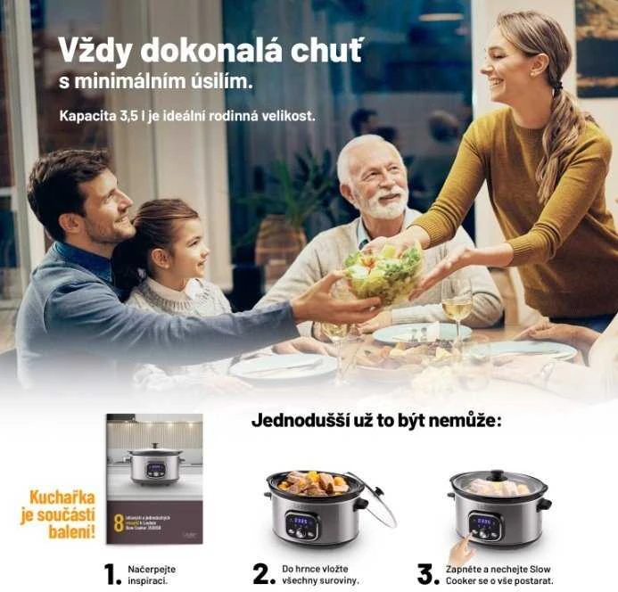 Daugiafunkcinis puodas Lauben Slow Cooker 3500SB