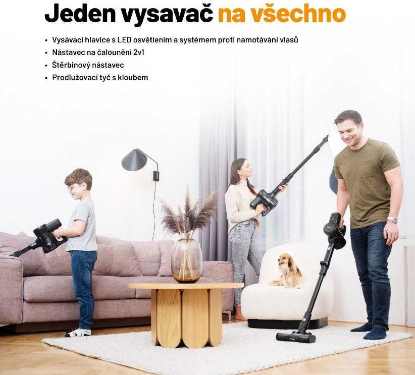 Dulkių siurblys Lauben Lauben Stick Vacuum 2in1 Pet Plus 400BC