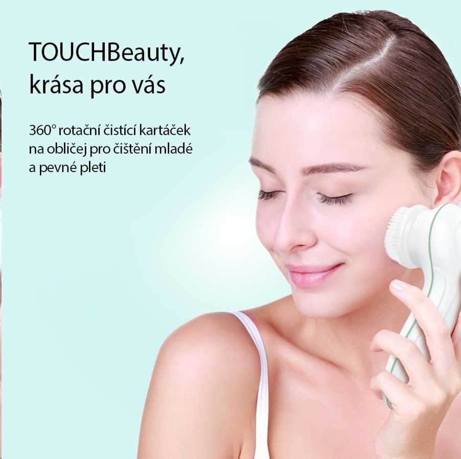 TOUCHBeauty Touch Beauty 0759 šepetys odai valyti 3 iš 1 rausvos
