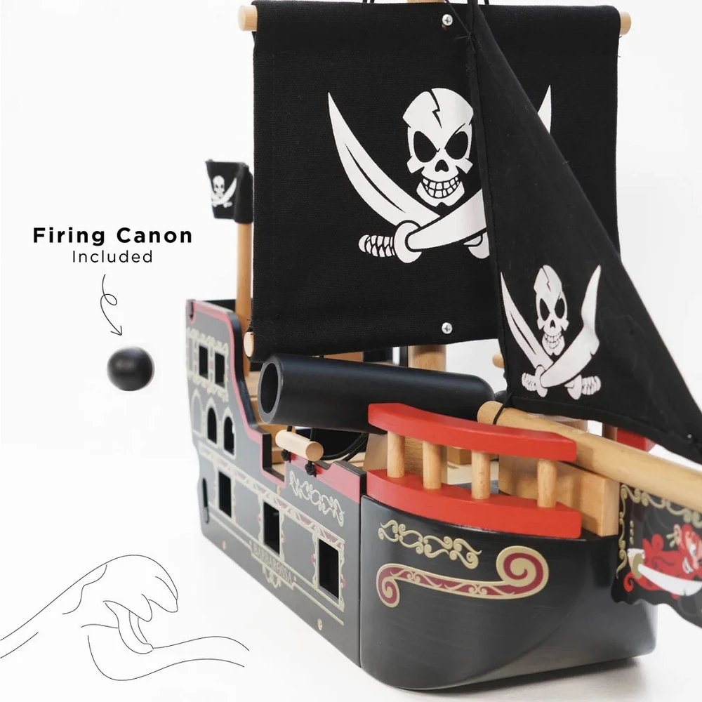 Le Toy Van Medinis Barborossa piratų laivas