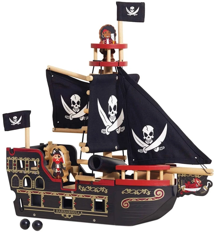 Le Toy Van Medinis Barborossa piratų laivas