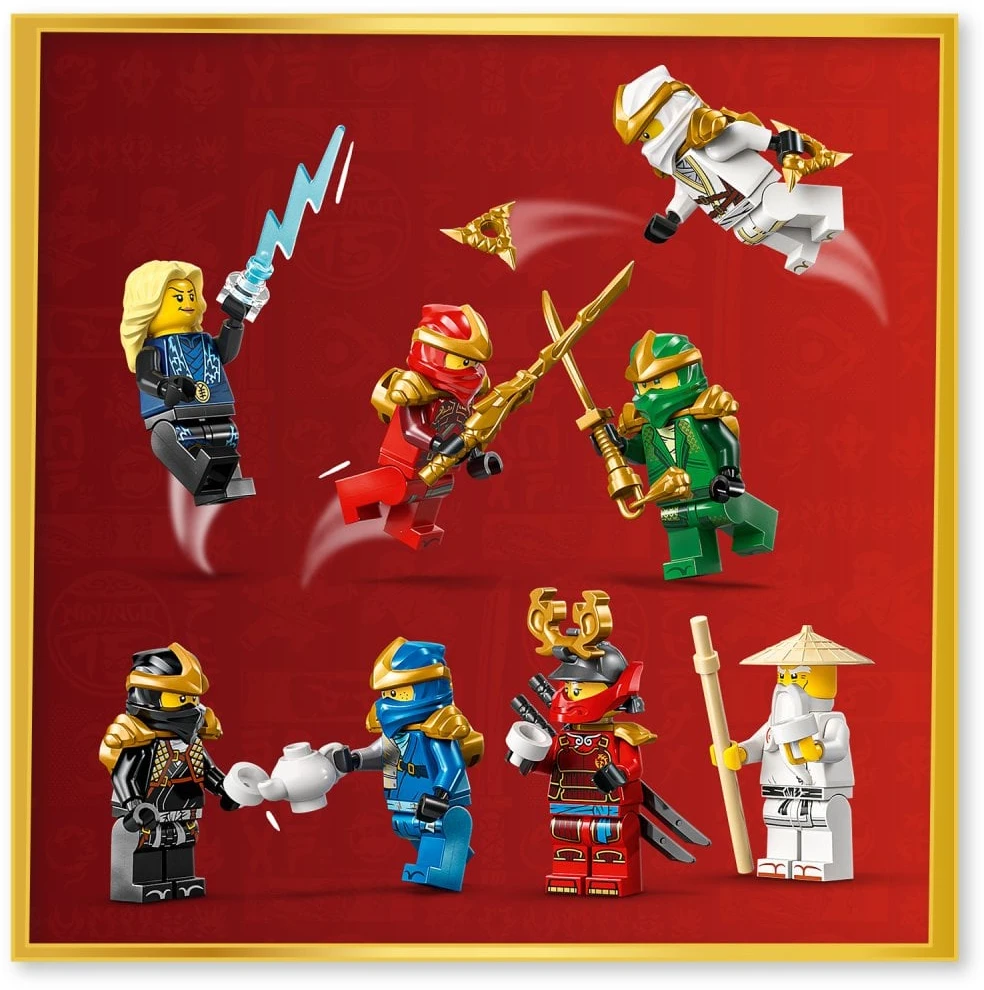 LEGO Ninjago dekoracija su ninja veikėjais — 15-metis 71866
