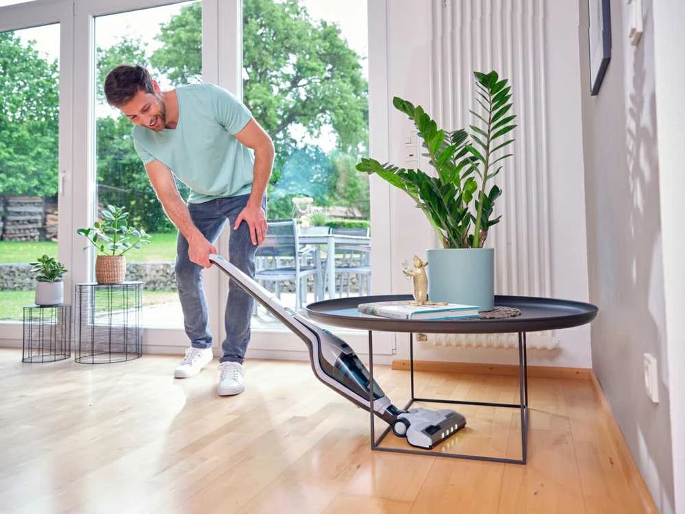 Dulkių siurblys Leifheit Rotaro PowerVac 2in1 2-in-1 stick vacuum Baterija Dry EPA Bagless Juodas, Mėlyna, Baltas