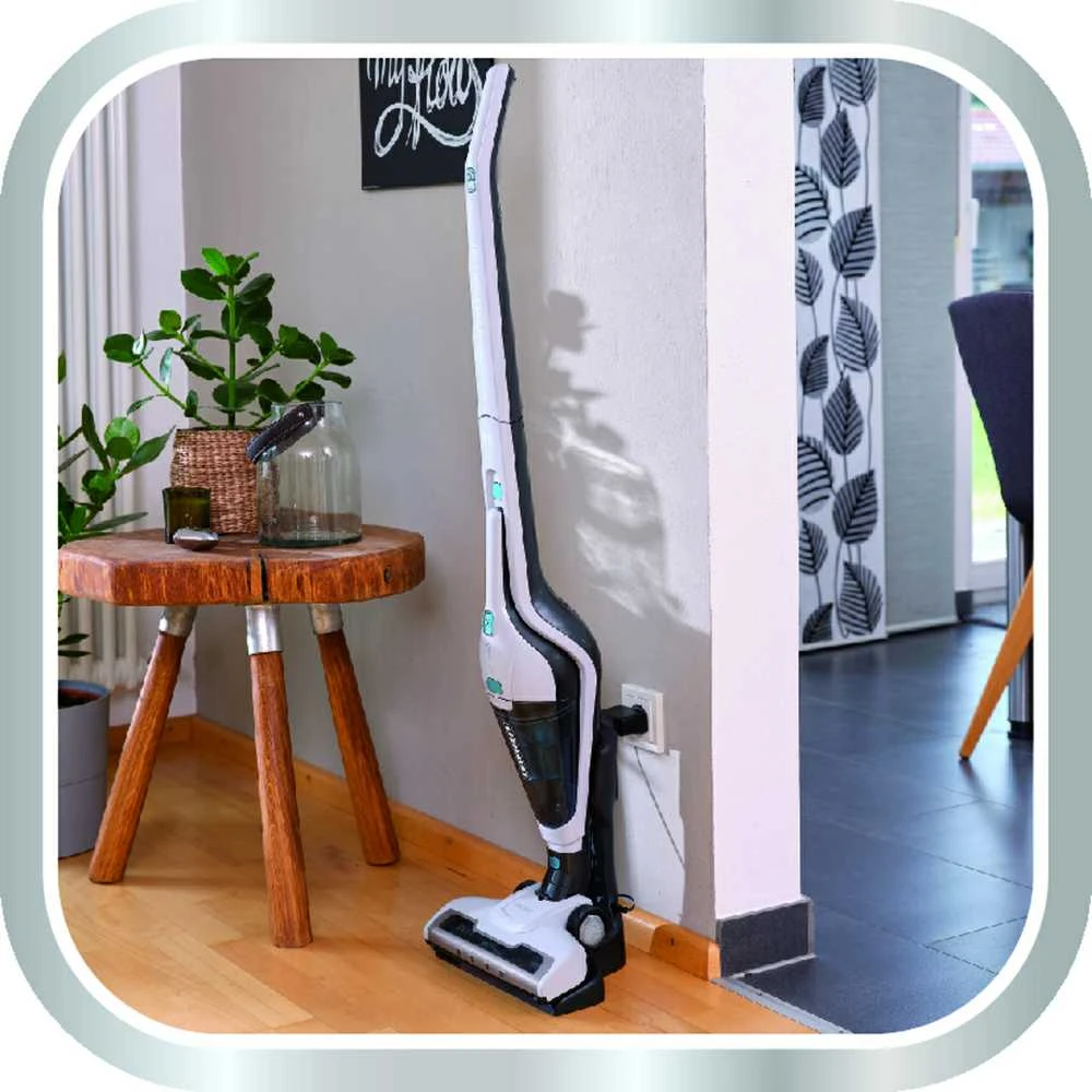Dulkių siurblys Leifheit Rotaro PowerVac 2in1 2-in-1 stick vacuum Baterija Dry EPA Bagless Juodas, Mėlyna, Baltas