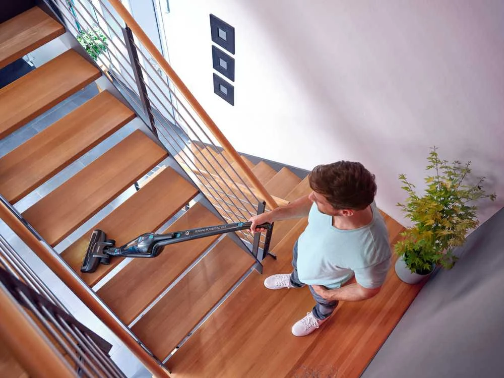Dulkių siurblys Leifheit Rotaro PowerVac 2in1 20V Bagless Juodas, Mėlyna