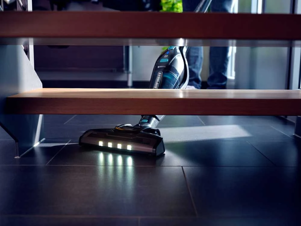 Dulkių siurblys Leifheit Rotaro PowerVac 2in1 20V Bagless Juodas, Mėlyna