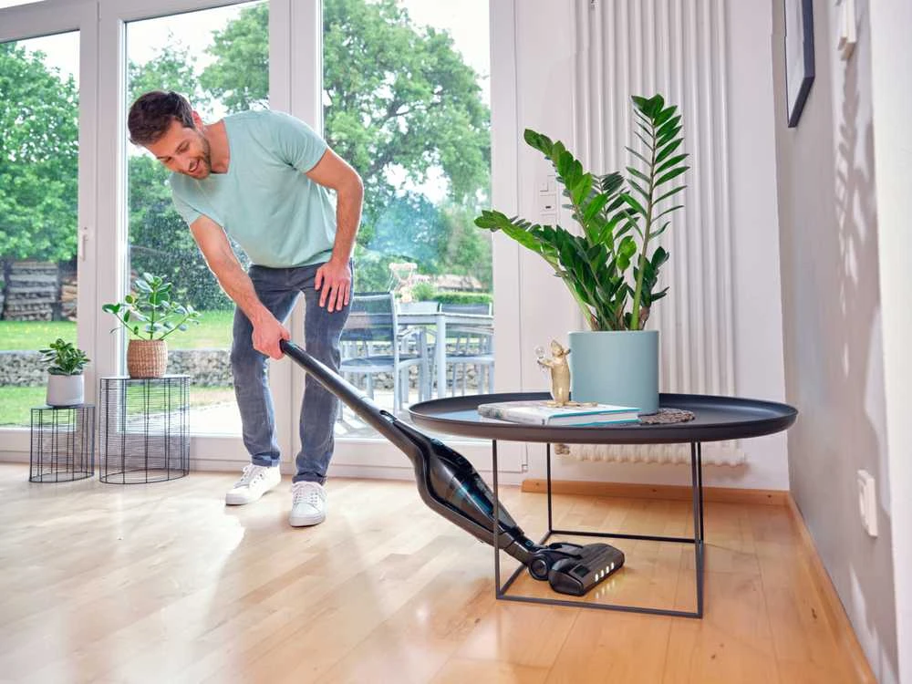 Dulkių siurblys Leifheit Rotaro PowerVac 2in1 20V Bagless Juodas, Mėlyna