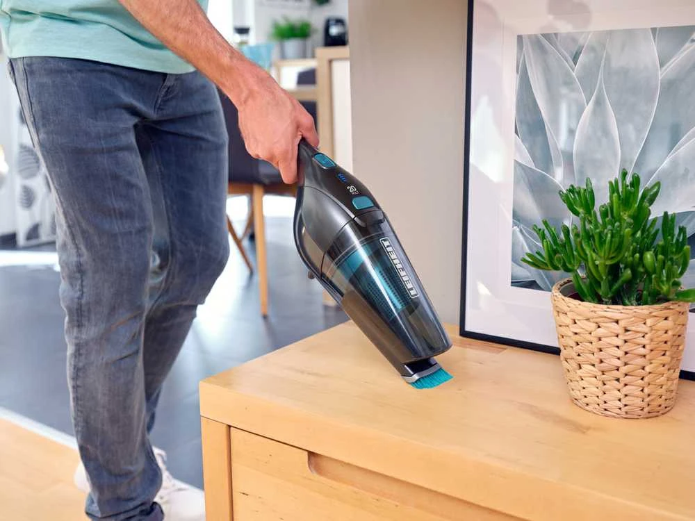 Dulkių siurblys Leifheit Rotaro PowerVac 2in1 20V Bagless Juodas, Mėlyna