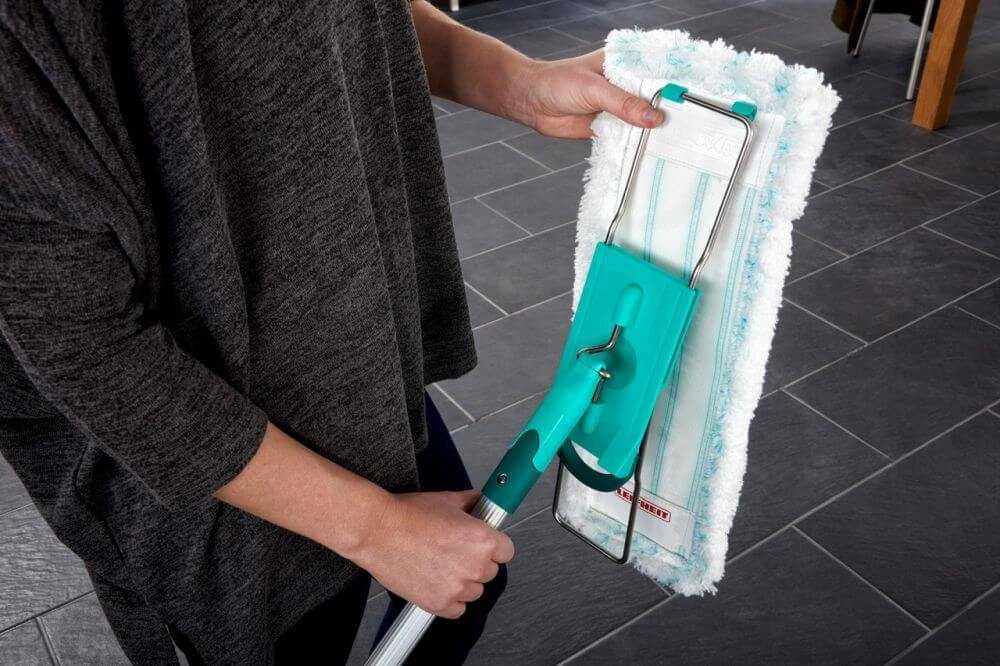 Leifheit Profi Cotton Plus mop Fiber Pilkas, Turquoise, Baltas