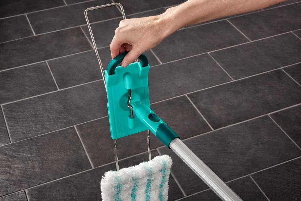 Leifheit Profi Cotton Plus mop Fiber Pilkas, Turquoise, Baltas