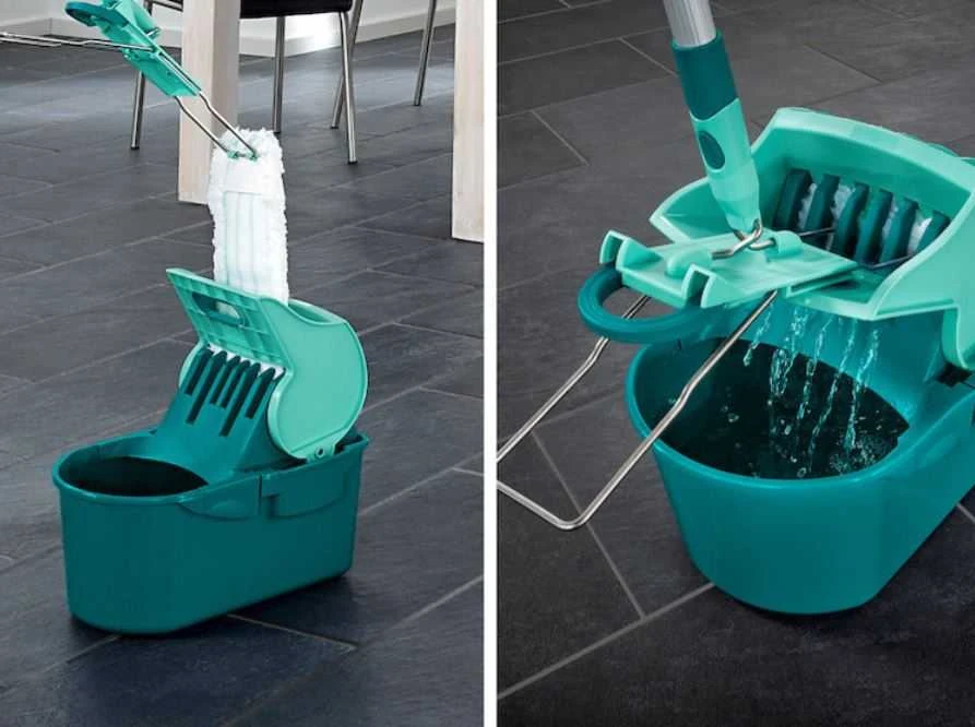 Leifheit Profi Cotton Plus mop Fiber Pilkas, Turquoise, Baltas