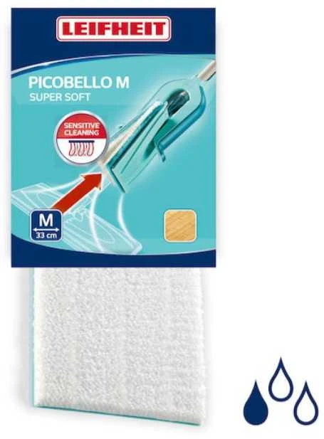 Keičiama grindų šepečio šluostė LEIFHEIT 33cm SENSITIVE/laminatui
