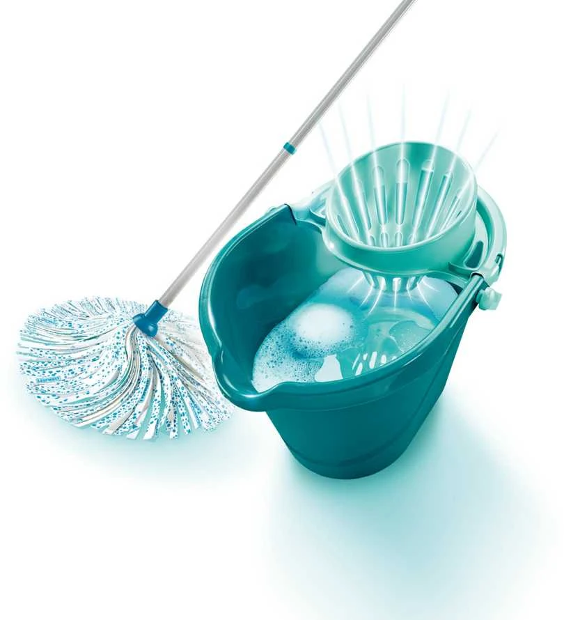 Leifheit 56792 mop Metal, Plastic, Viscose Turquoise, Baltas