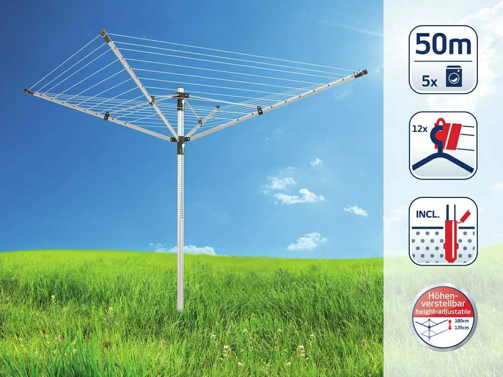 Leifheit Sukama drabužių džiovyklė LinoPush 500 Juodas, 85360