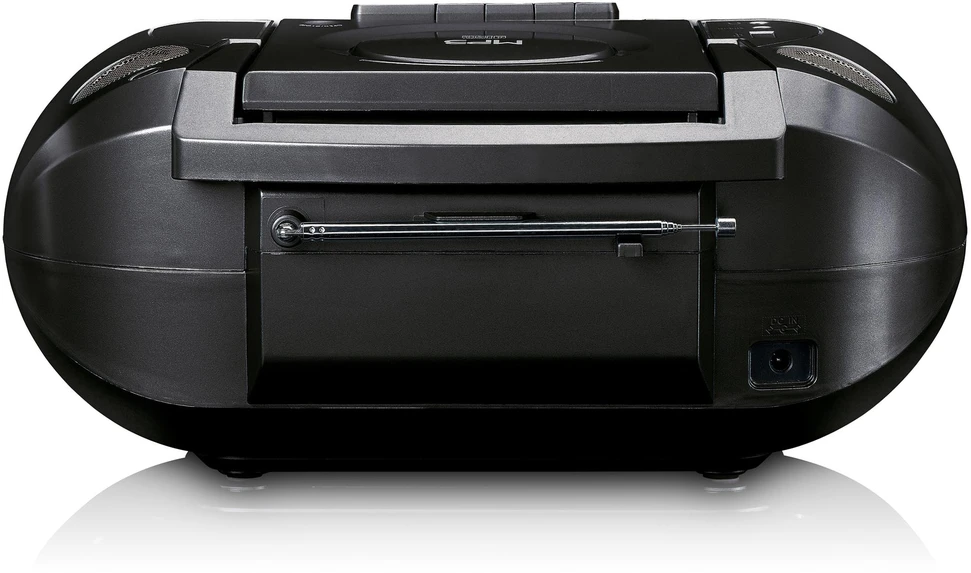 Grotuvas Lenco Lenco DAB+-Radio/Boombox SCD-6900, kaseta, CD grotuvas/MP3, FM, DAB+, juoda