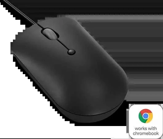 Lenovo | Compact Pelė | 400 | su laidu | USB-C | Raven juodas