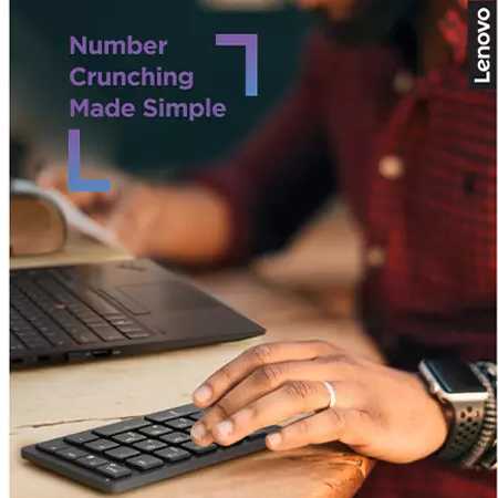Lenovo | Go Wireless Skaičių klaviatūra | Skaičių klaviatūra | Wireless | N/A | Storm Pilkas