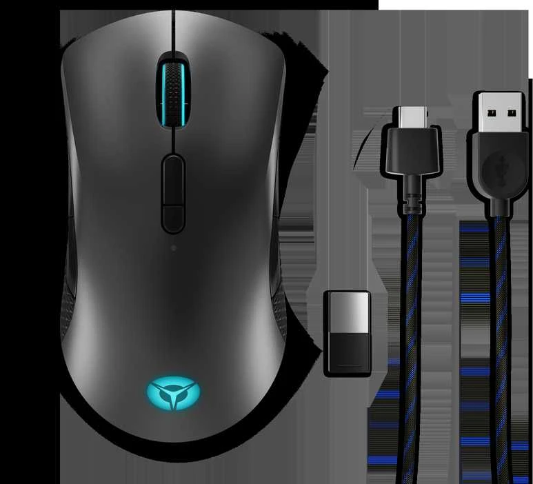 Lenovo | Belaidė pelė žaidimams | Legion M600 | Optinė pelė | 2.4 GHz, Bluetooth or su laidu by USB 2.0 | Juodas | 1 year(s)