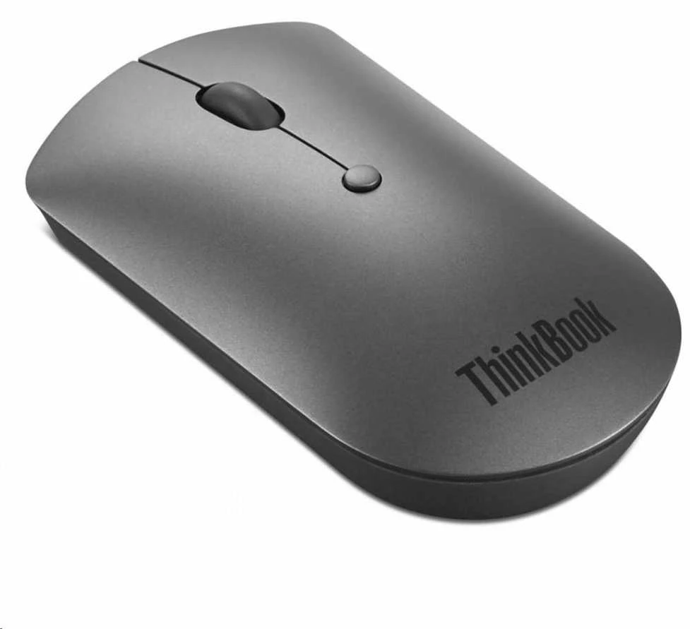 Pelė Lenovo ThinkBook Bluetooth Silent Mouse, Pilkos spalvos