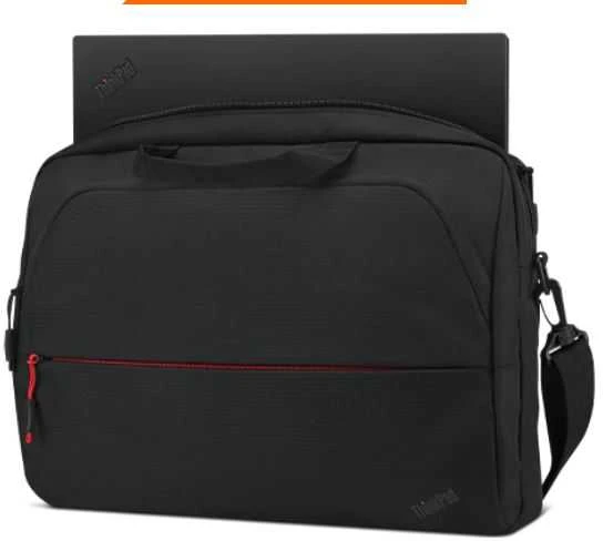 Lenovo | Essential | ThinkPad Essential 15.6" nešiojamas kompiuteris su viršutiniu dėklu (tvarus ir ekologiškas, pagamintas iš perdirbto PET: iš viso 7,5 %; išorė: 24 %) | Tinka iki 16" | Uždaras | Dirželis per petį | Juodas