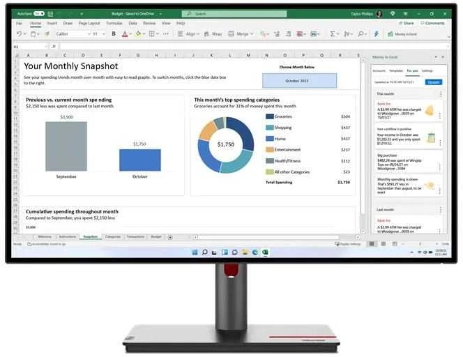 Monitorius Lenovo ThinkVision P24q-30 (63B4GAT6EU)