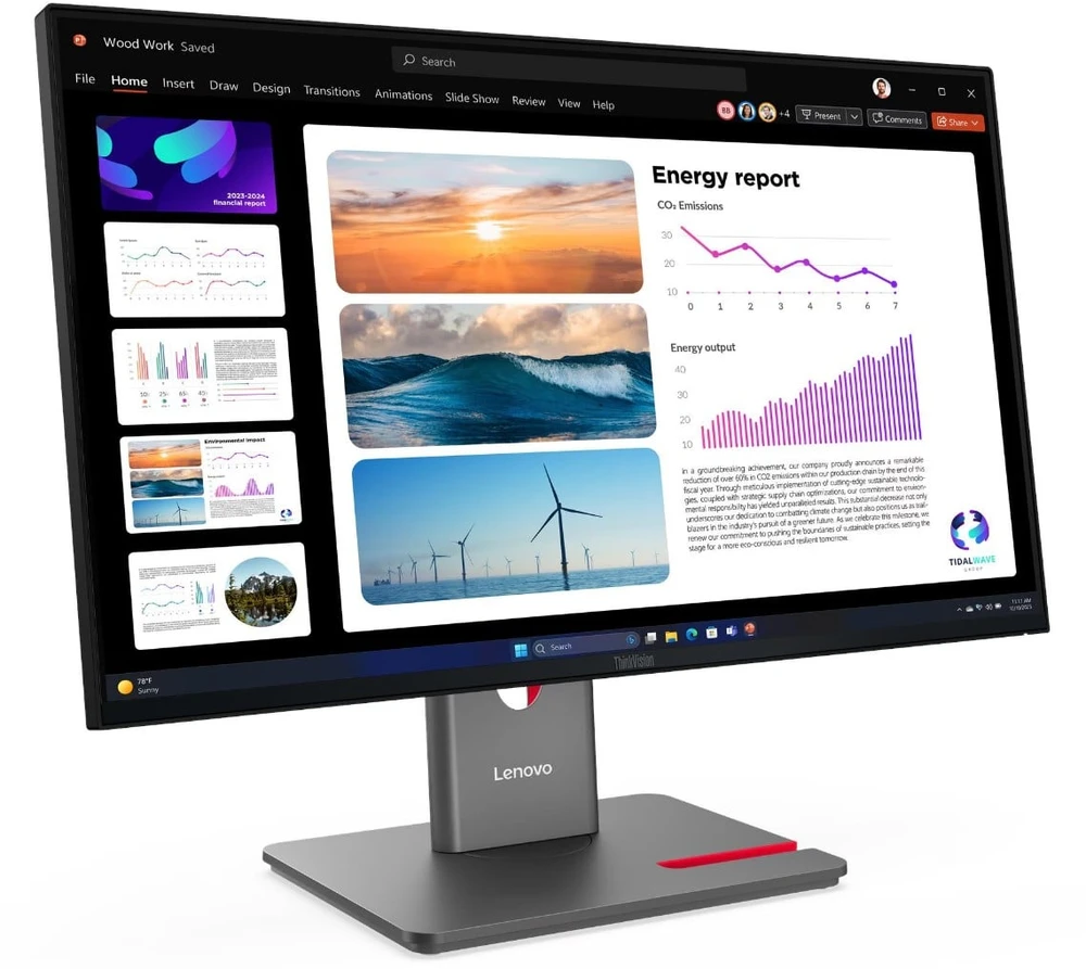 Monitorius Lenovo | ThinkVision P24q-40 | 23.8 " | IPS | 16:9 | 120 Hz | 4 ms | 2560 x 1440 pikselių | 300 cd/m² | HDMI jungtys quantity 1 | Raven Juodas | Garantija 36 mėn.