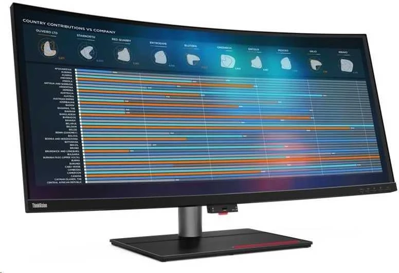 Monitorius Lenovo | ThinkVision | P40w-20 | 39.7 " | IPS | WUHD | 21:9 | 75 Hz | 4 ms | 5120 x 2160 | 300 cd/m² | HDMI jungtys quantity 1x HDMI2.0 | Juodas | Garantija 36 mėn.