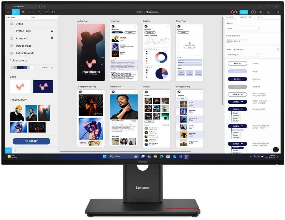 Monitorius Lenovo ThinkVision T32UD-40