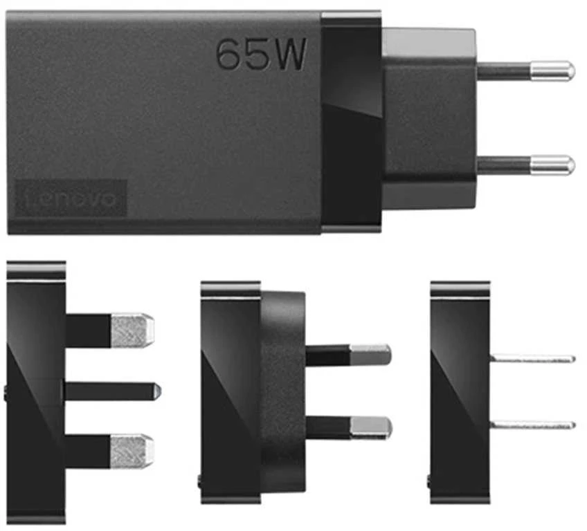 Lenovo 65 W adapteris su keičiamais kištukų antgaliais