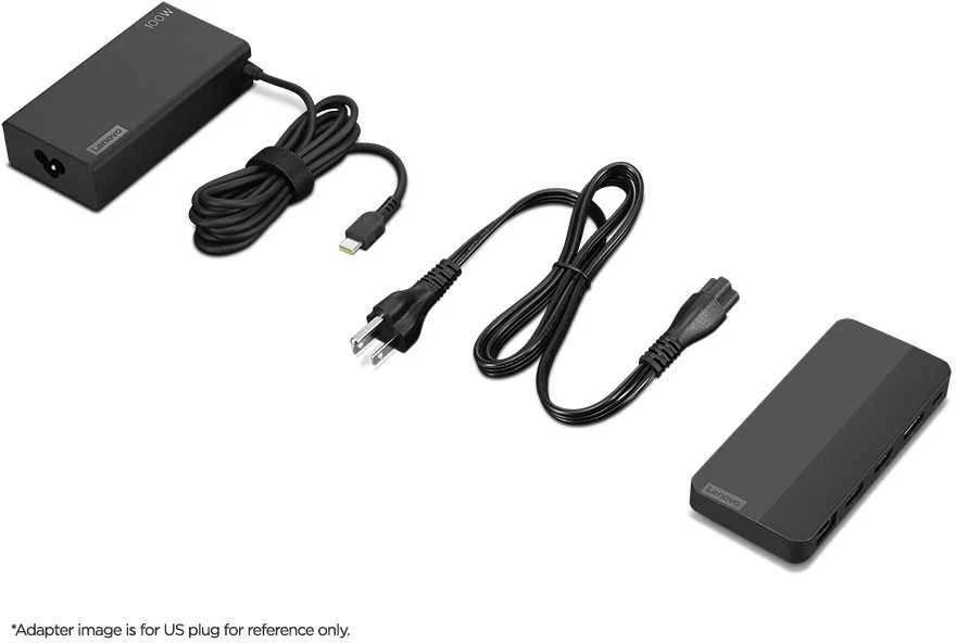 Lenovo | USB-C Dual Ekranas Travel Dock su adapteriu | 40B90100EU | Ethernet LAN (RJ-45) jungtys 1 | DisplayPorts quantity 1 | USB 3.0 (3.1 Gen 1) jungtys quantity 1 x USB-A 10 Gbps, 2 x USB-C 10 Gbps | HDMI jungtys quantity 1 | 65 W | Garantija 36 mėn.