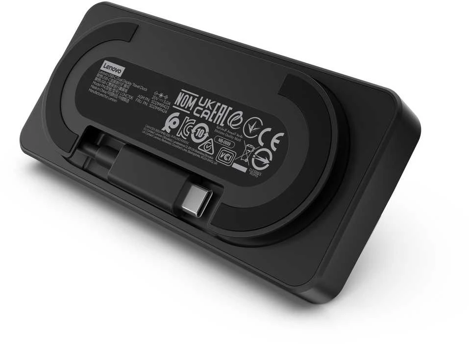 Lenovo | USB-C Dual Ekranas Travel Dock su adapteriu | 40B90100EU | Ethernet LAN (RJ-45) jungtys 1 | DisplayPorts quantity 1 | USB 3.0 (3.1 Gen 1) jungtys quantity 1 x USB-A 10 Gbps, 2 x USB-C 10 Gbps | HDMI jungtys quantity 1 | 65 W | Garantija 36 mėn.