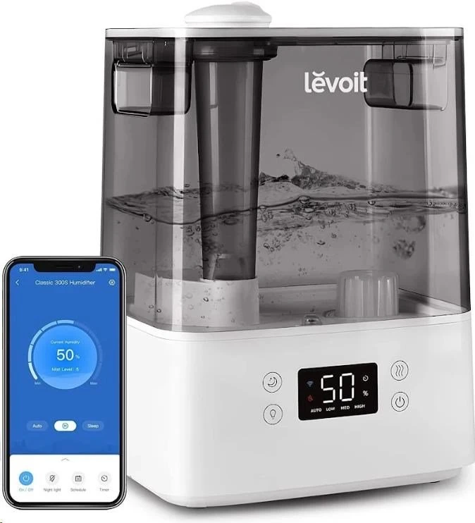 Drėkintuvas Levoit Classic 300S - SMART Zvlhčovač vzduchu, pilkas