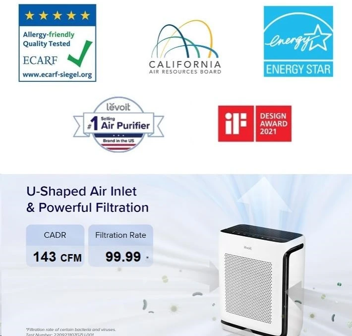 Levoit VITAL 100S PRO SMART išmanusis oro valytuvas