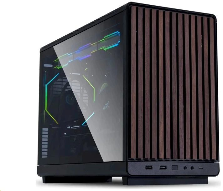 Kompiuterio korpusas Lian Li A3-mATX, Juodos spalvos