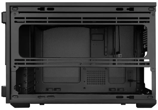 Lian Li DAN Cases B4 Wood Edition kompiuterio korpusas, Micro-ATX – riešuto spalvos, juodas