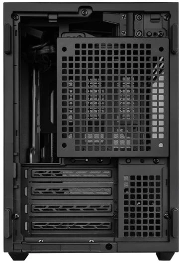 Lian Li DAN Cases B4 Wood Edition kompiuterio korpusas, Micro-ATX – riešuto spalvos, juodas