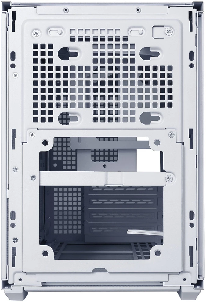 Lian Li B4-mATX Wood „Mini Tower“ Baltas, Medis