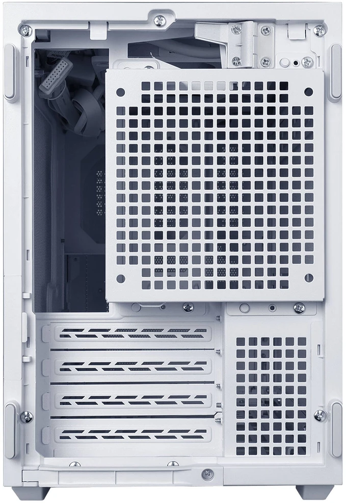 Lian Li B4-mATX Wood „Mini Tower“ Baltas, Medis