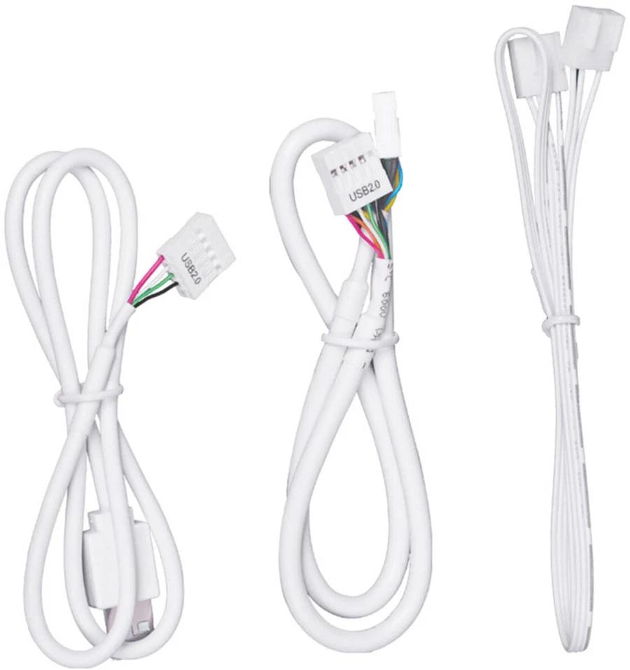 Lian Li EDGE HUB, 4x USB, 6x PWM – baltos spalvos