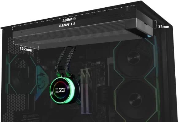 Lian Li HYDROSHIFT II LCD-C 360CL ARGB All-in-One Liquid Cooler – juodos spalvos