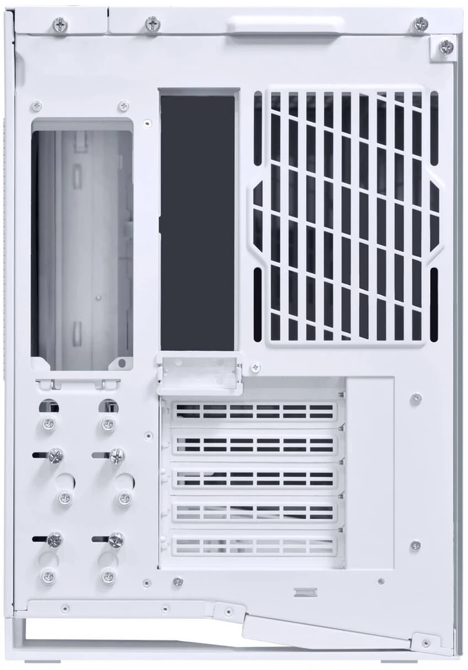 Lian Li O11 Dynamic Mini V2 Flow PC-kompiuterio korpusas, Mini-kompiuterio korpusas, ATX, Tempered Glass – inklusive 5x 120-mm-Lüfter, baltos spalvos