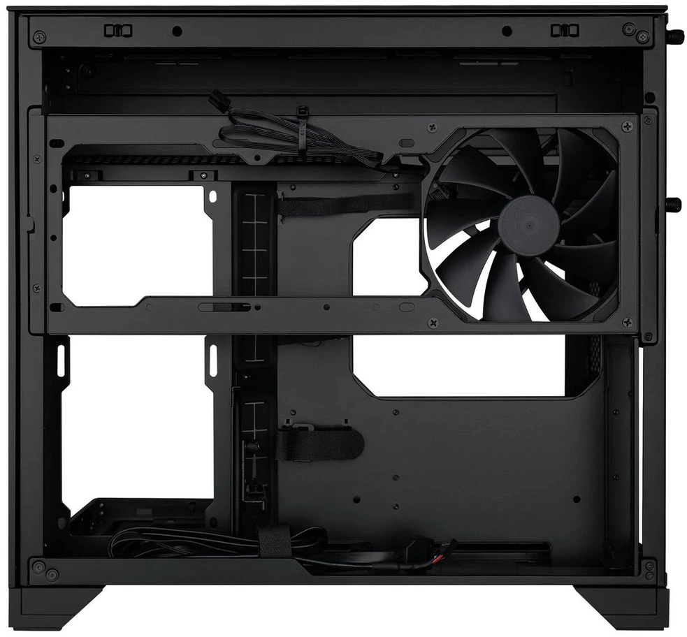 Lian Li O11 Vision-M PC-Gehäuse, Micro-ATX, Tempered Glass – juodos spalvos