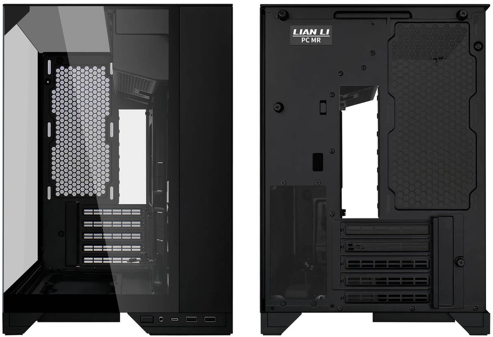 Lian Li O11 Vision-M PC-Gehäuse, Micro-ATX, Tempered Glass – juodos spalvos