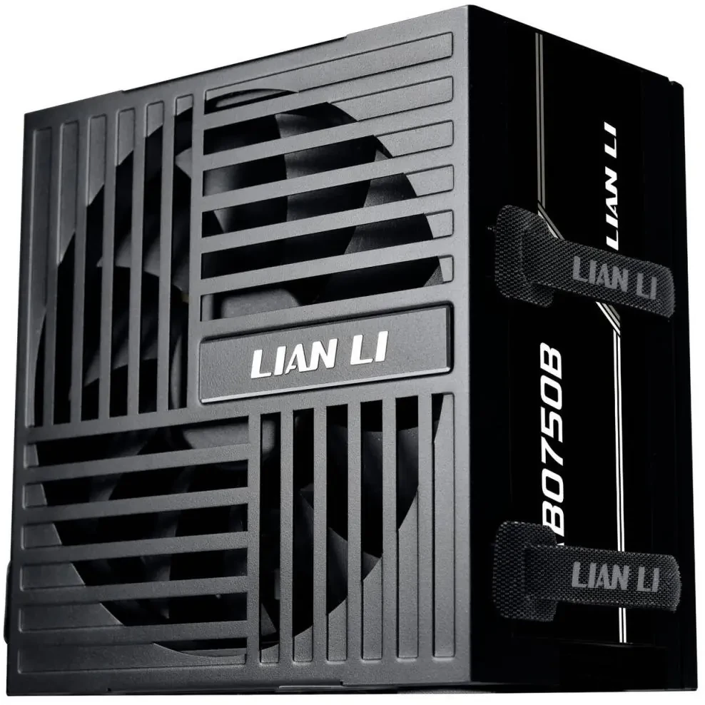 Lian Li RB serijos 80 PLUS Bronze maitinimo šaltinis, pusiau modulinis, PCIe 5.1, ATX 3.1 × 750 vatų, juodas